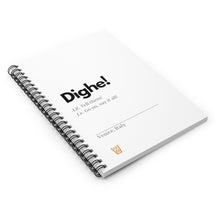 Load image into Gallery viewer, "Dighe" Spiral Notebook - Ruled Line (Extra Europe orders only)