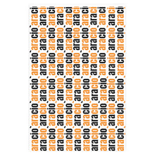 Load image into Gallery viewer, "Ara cio`- black&orange" Wrapping Paper