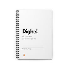Load image into Gallery viewer, "Dighe" Spiral Notebook - Ruled Line (Extra Europe orders only)