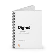 Load image into Gallery viewer, "Dighe" Spiral Notebook - Ruled Line (Extra Europe orders only)