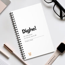 Load image into Gallery viewer, "Dighe" Spiral Journal (Europe orders only)