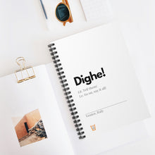 Load image into Gallery viewer, "Dighe" Spiral Notebook - Ruled Line (Extra Europe orders only)