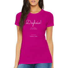 Carica l'immagine nel visualizzatore di Gallery, "Degheio" Premium Womens Crewneck T-shirt