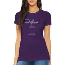 Carica l'immagine nel visualizzatore di Gallery, "Degheio" Premium Womens Crewneck T-shirt