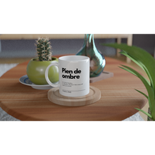 Carica l'immagine nel visualizzatore di Gallery, "Pien de ombre" White 11oz Ceramic Mug