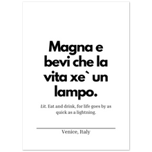 Carica l'immagine nel visualizzatore di Gallery, "Magna e bevi" Premium Matte Paper Poster