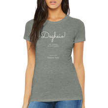 Carica l'immagine nel visualizzatore di Gallery, "Degheio" Premium Womens Crewneck T-shirt