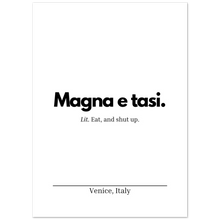 Load image into Gallery viewer, "Magna e tasi" Premium Matte Paper Poster