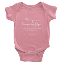 Load image into Gallery viewer, "Bateza` co l'acqua dei folpi" Classic Baby Short Sleeve Onesies