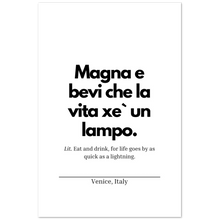 Carica l'immagine nel visualizzatore di Gallery, "Magna e bevi" Premium Matte Paper Poster